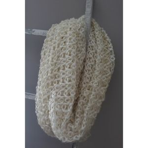 Women's cream infinity scarf